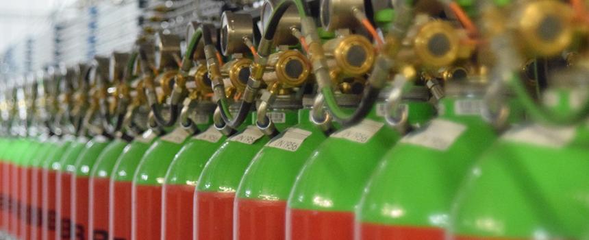 Gas extinguishing systems